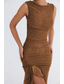 ieftine Rochii din chiffon-Pentru femei Rochii Midi Rochie de absolvire Rochie de Cocktail Rochie pentru invitata de nunta Rochie teacă Modă Modern În aer liber Absolvire Petrecere ceai Fit regulat Simplu Fără manșon Stil