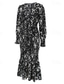 cheap Cocktail Dress-Women&#039;s Midi Dress Cocktail Dress Sheath Dress Fashion Vacation Holiday Tea Party Regular Fit Leopard Long Sleeve V Neck Black Khaki Apricot Summer