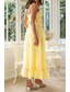 cheap White Casual Dresses-Women&#039;s Midi Dress White Dress Slip Dress Fashion Graduation Date Going out Regular Fit Plain Sleeveless Spaghetti Strap White Yellow Summer