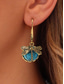 ieftine Cercel de damă-cercei intage dragonfly pentru femei – cercei boho placati cu aur cu margele de sticla albastra, bijuterii inspirate din natura pentru ocazii casual, de petrecere si cadou