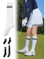 levne Dámské ponožky-dámské pruhované ponožky - čtyři velikosti - stylové a pohodlné, vhodné na golf a další outdoorové aktivity