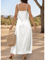 economico Vestito Semplice-Abito Maxi da Donna Abito Estivo Abito A-Line Abito Scivoloso Vacanza Casual Vacanza Quotidiana Spiaggia Regolare Fit Colore Solido Grafico Semplice Senza Maniche Collo a V Nero Bianco Giallo Vino