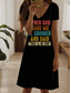 abordables Humour et Citations Robe-Femmes Mini Robe Robe T-Shirt Robe trapèze Robe d&#039;été Occasionnel Quotidien Date Coupe régulière Graphique Lettre Manche Courte Col en V Noir Blanche Bleu Violet Été