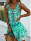 abordables Robes Boho-Femmes Mini Robe Robe trapèze Robe d&#039;été Robe à épaules dénudées Vacances Occasionnel Quotidien Coupe Ample Graphique Géométrique Sans manches Col en U Violet Orange Vert Été