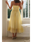 cheap White Casual Dresses-Women&#039;s Midi Dress White Dress Slip Dress Fashion Graduation Date Going out Regular Fit Plain Sleeveless Spaghetti Strap White Yellow Summer