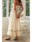 cheap White Casual Dresses-Women&#039;s Midi Dress White Dress Slip Dress Fashion Graduation Date Going out Regular Fit Plain Sleeveless Spaghetti Strap White Yellow Summer