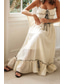 cheap White Casual Dresses-Women&#039;s Midi Dress White Dress Slip Dress Fashion Graduation Date Going out Regular Fit Plain Sleeveless Spaghetti Strap White Yellow Summer