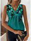 cheap Floral Tank Top-Women&#039;s Camisole Tank TopFloral Graphic Stylish Casual Sleeveless V Neck Regular Tops Daily Print Dusty Blue Green Summer