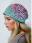 abordables Chapeaux pour femmes-Bonnet léger et respirant pour femme – bonnet ample à imprimé floral, couvre-chef élastique doux, peut être utilisé comme cache-cou pour les vêtements décontractés, d'extérieur et de chimiothérapie