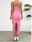 cheap White Casual Dresses-Women&#039;s Long Dress Maxi Dress White Dress Prom Dress Party Dress Cocktail Dress Fashion Modern Festival Dress Wedding Party Special Occasion Regular Fit Plain Sleeveless Strapless White Pink Blue