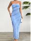 cheap White Casual Dresses-Women&#039;s Long Dress Maxi Dress White Dress Prom Dress Party Dress Cocktail Dress Fashion Modern Festival Dress Wedding Party Special Occasion Regular Fit Plain Sleeveless Strapless White Pink Blue