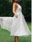 cheap Floral Dress-Women&#039;s Boho Dress Western Dress Vintage Maxi Dress A Line Dress Slip Dress Backless Dress Casual Outdoor Going out Beach Regular Fit Floral Graphic Sleeveless Spaghetti Strap Pink Summer Spring
