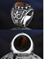 billige Menns smykker-menns vintage tigerøye stein ring i rustfritt stål, antikk sølv tribal design, dristig statement ring, egnet for uformelle og formelle anledninger