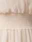 preiswerte Chiffonkleider-Damen Midikleid Cocktailkleid Kleid für Hochzeitsgäste Chiffonkleid Mode Modern Urlaub Teegesellschaft Wochenende Normale Passform Einfach Kurzarm V Ausschnitt Schwarz Weiß Rosa Aprikose Sommer