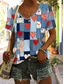 cheap Floral tee-Women&#039;s T Shirt Ombre Floral Graphic Vintage Stylish Casual Short Sleeve Crew Neck Regular Tops Daily Weekend Beach Wear Print Black Navy Blue Blue Dusty Blue Rose Pink Summer Spring