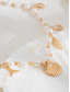 cheap Women's Necklace-Women's Pearl Beaded Necklace with Gold Sea Charms – Nautical Beach Jewelry for Summer Vacation and Resort Wear