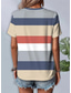 cheap Stripe&amp;Geometric tee-Women&#039;s T Shirt Graphic Striped Vintage Stylish Classic Short Sleeve Crew Neck Round Neck Regular Tops Daily Weekend Print Blue Summer Spring