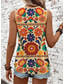 cheap Floral Tank Top-Women&#039;s Camisole Tank Top Floral Graphic Bohemia Hawaiian Ethnic Sleeveless Crew Neck Regular Tops Daily Print Black Yellow Summer Spring