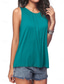 cheap Plain Tank Top-Women&#039;s Camisole Tank Top Solid Color Plain Daily Stylish Casual Sleeveless Crew Neck Regular Tops Daily Black White Army Green Blue Summer Spring
