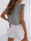 cheap Plain Tank Top-Women&#039;s Shirt Solid Color Polka Dot Daily Casual Sleeveless V Neck Regular Tops Daily Tie Front Pink Blue Purple Green Khaki Summer Spring