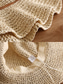 economico Cappelli da donna-Cappello da sole da donna in paglia a tesa larga con fiocco, cappello da spiaggia pieghevole per viaggi estivi e vacanze all'aperto
