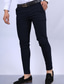 cheap Chinos-Men&#039;s Dress Pants Chinos Chino Pants Pocket Plain Comfort Business Daily Classic Style Black White Micro-elastic