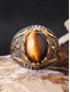 billige Menns smykker-menns vintage tigerøye stein ring i rustfritt stål, antikk sølv tribal design, dristig statement ring, egnet for uformelle og formelle anledninger