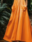 cheap Boho Dress-Women&#039;s Long Dress Maxi Dress Vintage Dress Boho Dress Western Dress Vintage Classic Outdoor Daily Going out Regular Fit Flower Sleeveless Spaghetti Strap Orange Summer