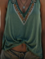 ieftine Tanc grafic-Pentru femei Camisole Tank Top Grafic Boemia Tropical Zilnic Fără manșon Stil Nautic Topuri obișnuite Zilnic Sală de Fitness Concediu Trifoi Vară