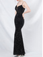 cheap Prom Dresses-Mermaid / Trumpet Prom Dresses Pink Dress Corset Dress Performance Wedding Floor Length Spaghetti Strap with Sequin