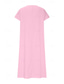 economico Vestito bianco-Vestito midi da donna abito da sole vestito estivo casual quotidiano da vacanza spiaggia vestibilità regolare in lino simile semplice a manica corta scollo a V bianco rosa blu verde estate