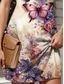 cheap Floral Dress-Women&#039;s Mini Dress Sundress A Line Dress Summer Dress Vacation Casual Regular Fit Floral Graphic Butterfly Sleeveless U Neck Scoop Neck Light Yellow Light Pink Light Green Light Purple Summer