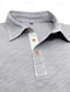 cheap Men&#039;s Classic Polo-Men&#039;s Golf Shirt Golf Polos Shirts Work Casual Lapel Short Sleeve Basic Modern Plain Patchwork Buttons Summer Regular Fit Royal Blue Smoke Light Blue Grey Golf Shirt