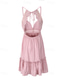 cheap Boho Dress-Women&#039;s Mini Dress Summer Dress Slip Dress Boho Dress Western Dress Fashion Classic Modern Outdoor Vacation Holiday Regular Fit Plain Sleeveless Spaghetti Strap Black White Pink Dark Blue Summer