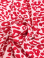 cheap Casual Floral Dresses-Women&#039;s Long Dress Maxi Dress Casual Dress Swing Dress Summer Dress Elegant Fashion Romantic Outdoor Holiday Date Regular Fit Leopard Half Sleeve Deep V Red Summer Spring