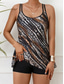 ieftine Tankinis-Costume de baie pentru femei Tankini 2 piese Costume de baie cu pantaloni scurți Fără spate Vacanță Plajă Îmbrăcăminte Grafic Leopard Gât în U Fără mâneci Suituri de baie