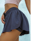 billiga Enkla kjolar-Damernas Kort Kjol Enfärgad Chinos Shorts Fjärils Shorts Bas Casual Casual  Sportig Kort Hög Midja Plain Fickor Elastisk Midja Comfy Mjuk Bekväm Stretchig Yoga Sport Utomhus Fitness