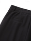 voordelige Loszittend-Voor heren Broek Pakken Zak Meerlaags Recht been Effen Comfort Zacht Knielengte Dagelijks Buiten Formeel Elegant Modieus Wit Khaki Micro-elastisch