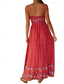 preiswerte Urlaubs Boho Kleid-Damen Midikleid Blumenkleid Unterkleid Druckkleid Klassisch Modern Täglich Urlaub Ausgehen Normale Passform Blume Ärmellos Spaghettiträger Hellgelb Schwarz Rote Sommer