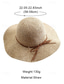 economico Cappelli da donna-Cappello da sole da donna in paglia a tesa larga con fiocco, cappello da spiaggia pieghevole per viaggi estivi e vacanze all'aperto
