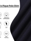 ieftine Polo clasic pentru bărbați-Bărbați Cămașă de golf Tricouri Polo Pique Casual Afaceri Rever Guler polo cu nervuri Manșon scurt De Bază Modern Bloc Culoare Buzunar Bloc de Culoare Vară Primăvară Slim Fit Vișiniu Albastru Deschis