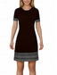 cheap Plain Dress-Women&#039;s Mini Dress Shift Dress Elegant Fashion Daily Date Regular Fit Graphic Short Sleeve Crew Neck Black Summer Spring
