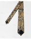 cheap Dinner Party-Men&#039;s Vintage Ties Wedding Party Patterned Tie with Floral Printed Black Yellow Red
