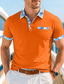 ieftine Polo clasic pentru bărbați-Bărbați Tricou polo din amestec de bumbac Cămașă de golf Casual Concediu Rever Manșon scurt Modă De Bază Imprimeu Paisley Peteci Buzunar Vară Fit regulat Alb Kaki Gri Închis Tricou polo din amestec