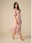 preiswerte abendkleider-Damen Maxikleid Cocktailkleid Kleid für Hochzeitsgäste Halbformelles Kleid A Linie Kleid Elegant Arbeit Geburtstag Flattrige Ärmel Hochzeitsgast Cocktailparty Formeller Abend Normale Passform