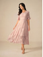 preiswerte abendkleider-Damen Maxikleid Cocktailkleid Kleid für Hochzeitsgäste Halbformelles Kleid A Linie Kleid Elegant Arbeit Geburtstag Flattrige Ärmel Hochzeitsgast Cocktailparty Formeller Abend Normale Passform