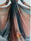 cheap Boho Dress-Women&#039;s Long Dress Maxi Dress Casual Dress Swing Dress Floral Dress Summer Dress Boho Dress Vintage Vacation Daily Holiday Regular Fit Floral Long Sleeve V Neck Blue Summer