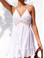 cheap Boho Dress-Women&#039;s Mini Dress Summer Dress Slip Dress Boho Dress Western Dress Fashion Classic Modern Outdoor Vacation Holiday Regular Fit Plain Sleeveless Spaghetti Strap Black White Pink Dark Blue Summer