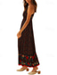 preiswerte Urlaubs Boho Kleid-Damen Midikleid Blumenkleid Unterkleid Druckkleid Klassisch Modern Täglich Urlaub Ausgehen Normale Passform Blume Ärmellos Spaghettiträger Hellgelb Schwarz Rote Sommer