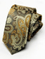 cheap Dinner Party-Men&#039;s Vintage Ties Wedding Party Patterned Tie with Floral Printed Black Yellow Red
